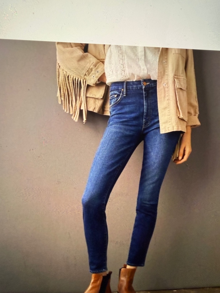 Mother Denim The Looker The Missing Hour Frey Hem Size 25